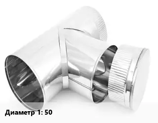 Тройник дымохода 50